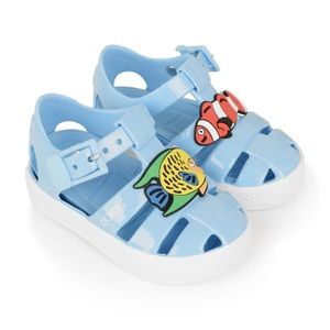DOLCE & GABBANA blue fish jelly shoes